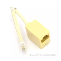 OEM RJ45 a RJ9 Ethernet Telephone Converter Adapter